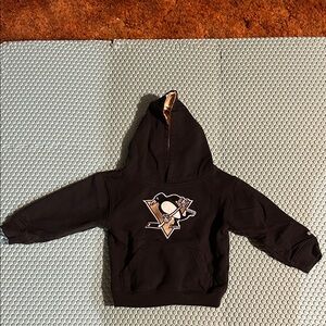 Reebok Black Hoodie with Gold Logo